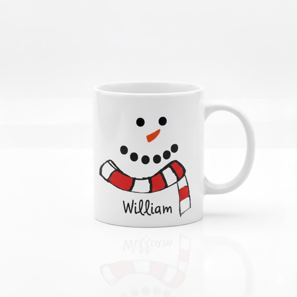 Custom Name Christmas Mug – Personalized Holiday Coffee Cup, Cute Xmas Gift for Friends & Family